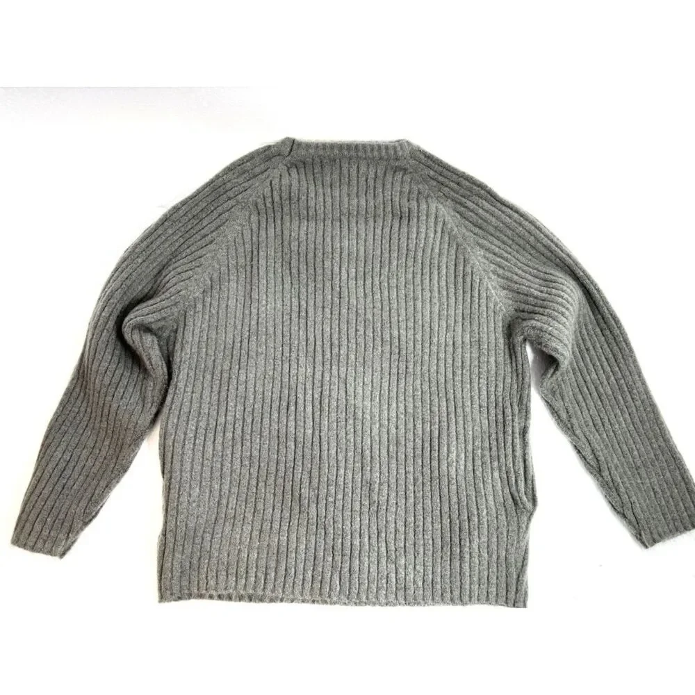 Mistic Prysm by Listicle Gray Sweater Ribbed Pullover S/M